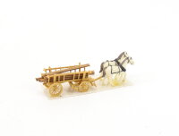 Spur N Figur Pferdefuhrwerk Leiterwagen mit Holzbalken...