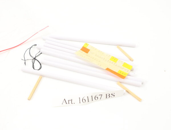 Spur H0 Ausschmückung Bausatz Ladegut  9 St. Röhren (Weiß) auf Palette