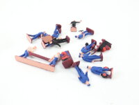 Spur H0 Figuren-Set Bahnpersonal Kofferträger...