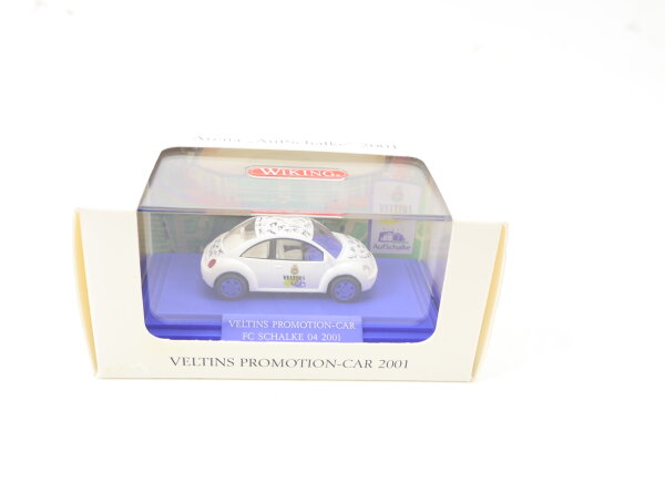 Wiking H0 Modellauto PKW VW New Beetle Veltins Promotion-Car 2001 FC Schalke 04