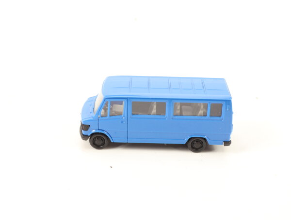 Herpa H0  Modellauto Transporter Mercedes MB 207 D Blau 1:87