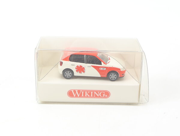 Wiking H0 0710534 Modellauto PKW VW Polo Notarztwagen DRF 1:87 OVP