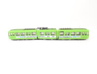 MSE Modellbahnen H0 Straßenbahn Stadtbahnwagen lindgrün ÜSTRA "3 Lahe" / defekt