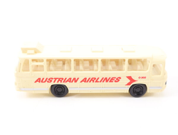 Joy Toy H0 No 5 Modellauto Mercedes-Benz MB O302 Reisebus "Austrian Airlines"