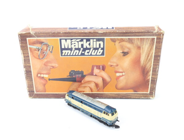 Märklin mini-club Spur Z 8874 Diesellok ozeanblau-beige BR 216 090-1 DB / OVP