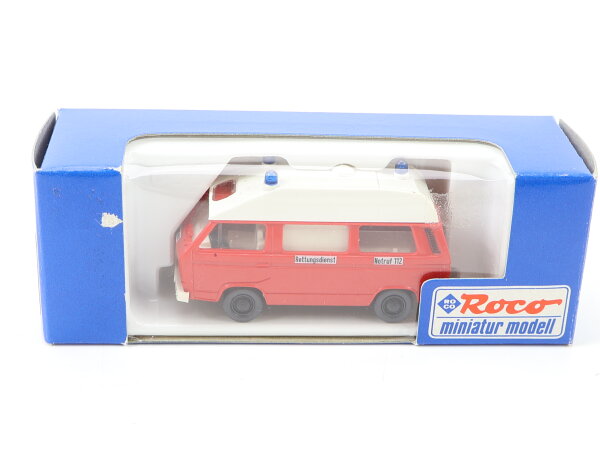 Roco H0 1436 Modellauto PKW VW T2 Feuerwehr Rettungsdienst 1:87 OVP