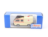 Roco H0 1360 Modellauto PKW T2 Doppelkabine Rotes Kreuz mit Pritsche/Plane 1:87