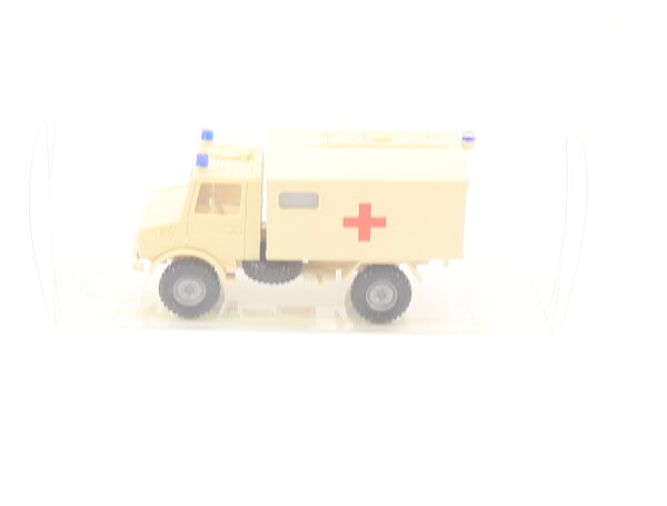 Roco H0 1306 Modellauto LKW Unimog 1300 DRK Koffer 1:87 OVP