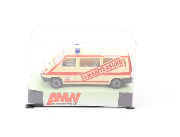 AMW H0 72259 Modellauto PKW VW T4 Van Bus "Samariterbund" OVP