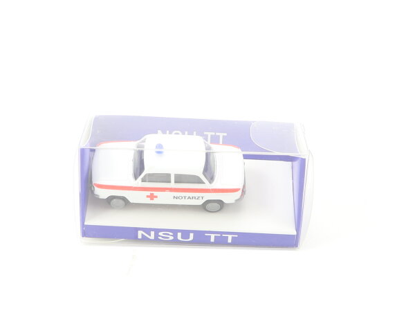 IMU Euromodell H0 Modellauto PKW NSU TT Notarztwagen 1:87 OVP