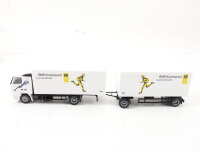 Herpa H0 aus Set Modellfahrzeug LKW Koffer-Lastzug EMS...