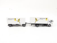 Herpa H0 aus Set Modellfahrzeug LKW Koffer-Lastzug EMS Kurierpost 1:87