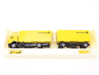 AWM H0 Modellauto LKW Lastzug MB Koffer Werbemodell "Deutsche Post" 1:87 OVP