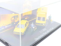 Herpa H0 Modellauto-Set 1.1.1995 Deutsche Post Ag tritt an / 1:87 mit Figuren