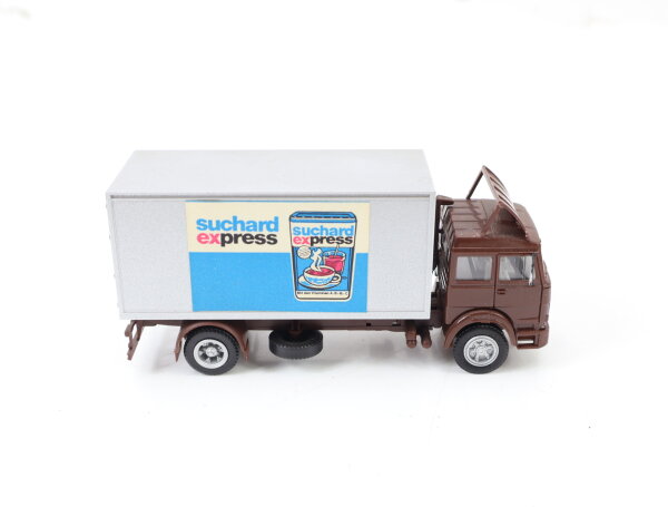 Herpa H0 Modellauto LKW Iveco Sattelzug Koffer "suchard express"