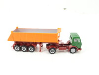 Herpa H0 Modellauto LKW Mercedes Benz MB Kipper grün / orange