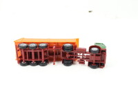 Herpa H0 Modellauto LKW Mercedes Benz MB Kipper grün / orange