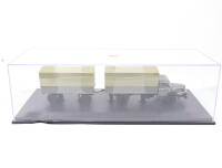 Schuco Modellauto Krupp Titan Planen-LKW mit Anhänger "Deutsche Bundespost" 1:43