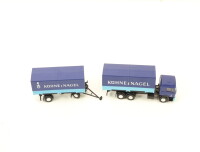 Roco H0 1577 Modellauto LKW MAN Hängerzug Pritsche/Plane "Kühne & Nagel"