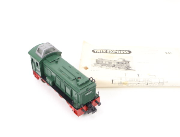 Trix Express H0 2261 Diesellok grün BR V36 257 DB / 3-L-DC Guss