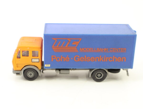 Modellauto H0 Mercedes Benz LKW Modellbahn Center Pole Gelsenkirchen Werbemodell