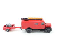 Wiking H0 22863 Modellauto Feuerwehr Opel Blitz 39-LF 8 mit Hänger 1:87 OVP