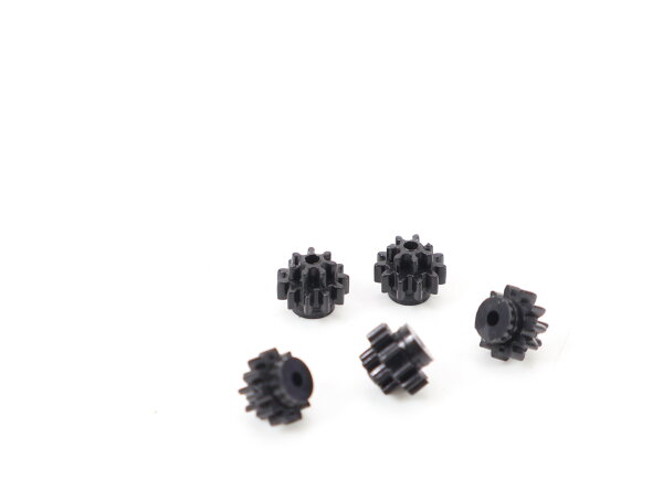 E1641 Fleischmann H0 Ersatzteil 5x Zahnrad Z=11/7 ca. D=4,9/3,3 mm schwarz