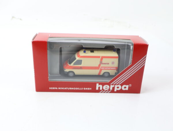 Herpa H0 044134 Modellauto Mercedes Benz T1N "Johanniter Baby-Notarzt" 1:87 OVP
