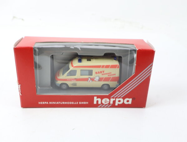 Herpa H0 043601 Modellauto Mercedes Benz T1N "DRK Baby-Notarzt" 1:87 OVP