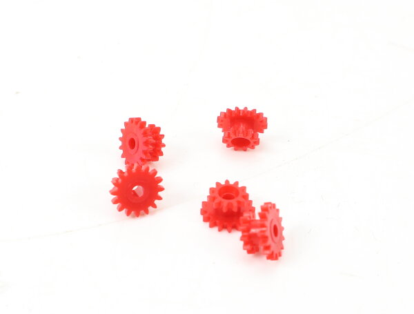 E1641 Fleischmann H0 N Ersatzteil 5x Doppel-Zahnrad Z=11/16 ca D=5,08/6,96 mm