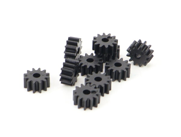 E1641 Fleischmann H0 N Ersatzteil 10x Zahnrad Z=12 ca D=5,36 mm schwarz