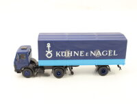 Kibri H0 10240 Modellfahrzeug LKW MB Planensattelzug "Kühne &Nagel"