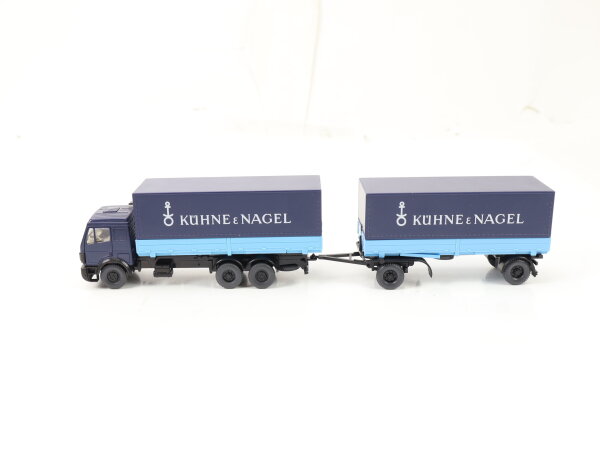 Wiking H0 571 30 Modellauto LKW Pritsche Lastzug "Kühne & Nagel" 1:87