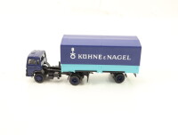 Roco H0 Modellauto LKW Magirus Wechselbrücke  "Kühne & Nagel"
