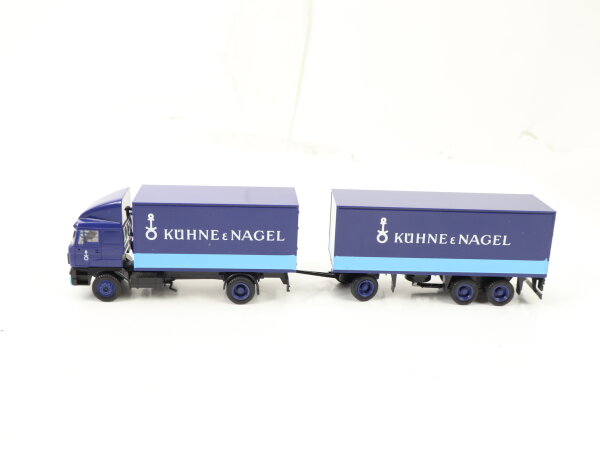 Herpa H0  Modellauto DAF 3300 Turbo Koffer Sattelzug "Kühne & Nagel" 1:87