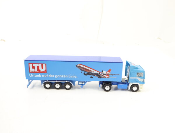 Albedo H0 Modellauto LKW Volvo F12 Sattelzug LTU Airways