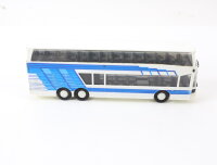 Herpa H0 Modellauto Bus Reisebus Doppeldecker weiß...