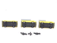 Roco H0 1553 Modellauto-Set 3-tlg. VW T3 Transporter Pritsche Doka "Post DBP"