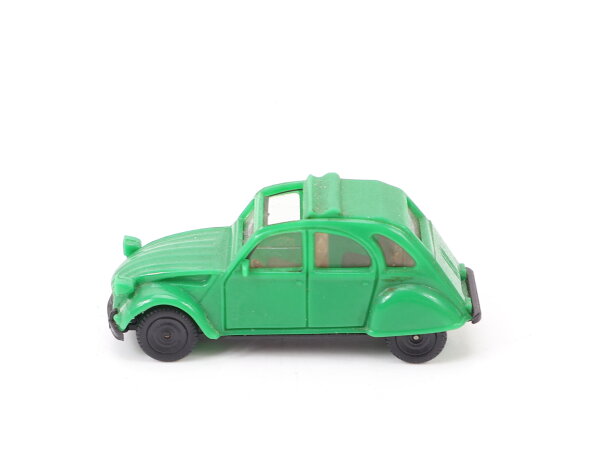 Herpa H0 3026 Modellauto PKW Citroen 2 CV Ente mit Faltdach offen grün 1:87