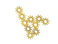 E1641 Fleischmann H0 N Ersatzteil 10x Ritzel Zahnrad Z=10...