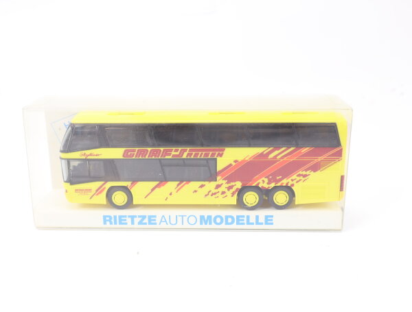 Rietze H0 Modellauto Bus MAN Neoplan Skyliner "Graf´s Reisen" Werbemodell OVP