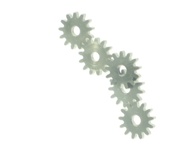 E1641 Fleischmann H0 N Ersatzteil 5x Zahnrad Z=13 ca D=5,90 mm Metall