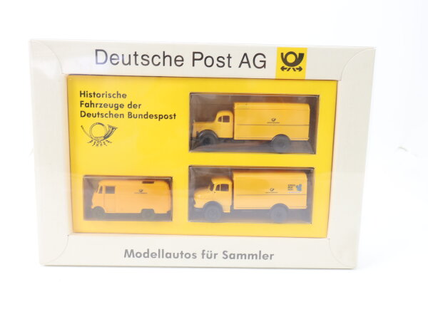Brekina H0 Serie 5 Modellauto-Set 3-tlg Historische Post Fahrzeuge MB Paketwagen