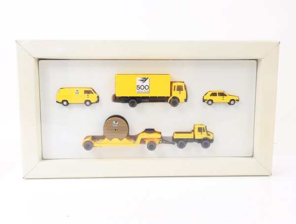 Wiking H0 84668 Modellauto Set 500 Jahre Post 4-tlg. 1:87 / OVP