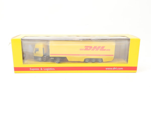 Rietze H0 Modellauto LKW IVECO EuroStar Sattelzug "DHL Express & Logistics" 1:87