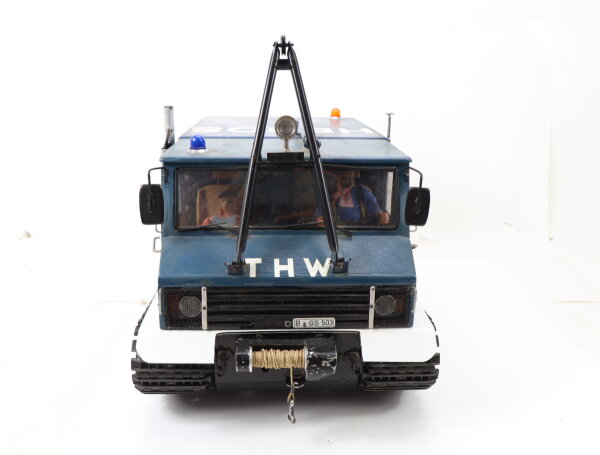 Eigenbau Modellbau Großes RC THW Kettenfahrzeug  ca. 50cm  Unikat / Ungeprüft