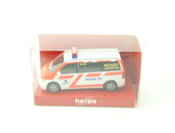 Herpa H0 044950 Modellfahrzeug PKW MB Vito DRK "Notarzt Lampertheim" 1:87 OVP