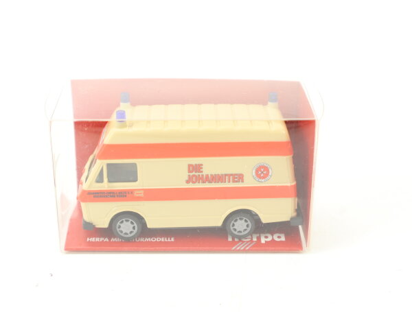Herpa H0 Modellauto PKW VW LT Hochdach Sondermodell "Die Johanniter Rügen" 1:87