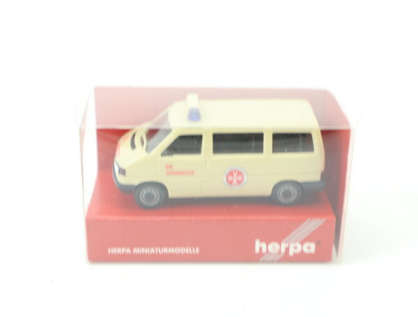 Herpa H0 Modellauto PKW VW Caravelle Transporter "Die Johanniter" 1:87 OVP