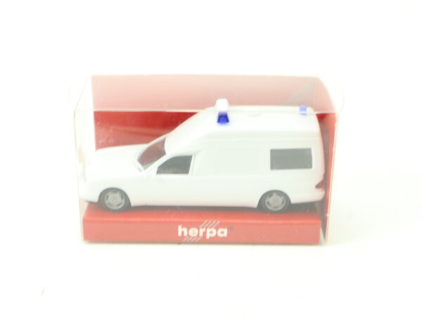 Herpa H0 044554 Modellfahrzeug PKW MB W210 Binz KTW neutral-weiß 1:87 OVP